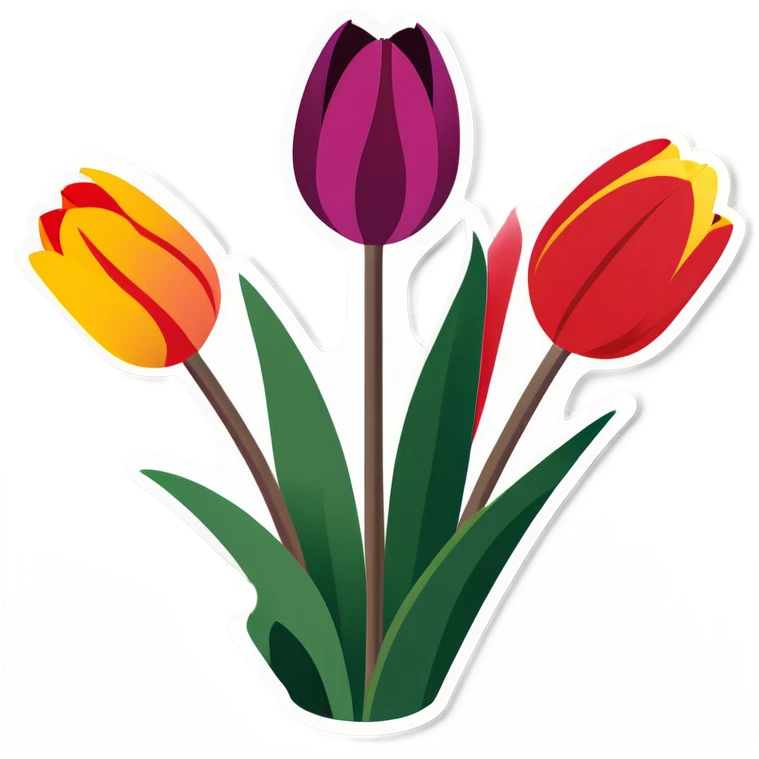 Tulips emoji