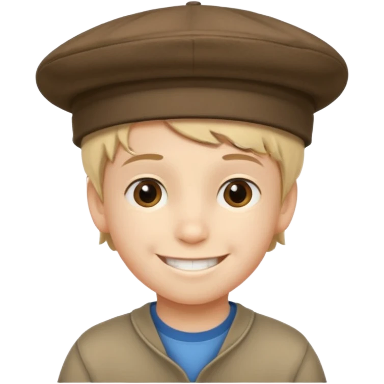 Boy smile text " hat pagal " emoji