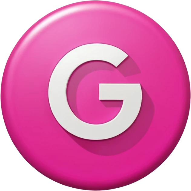 pink google word emoji