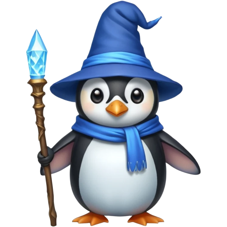 Penguin Wizard emoji