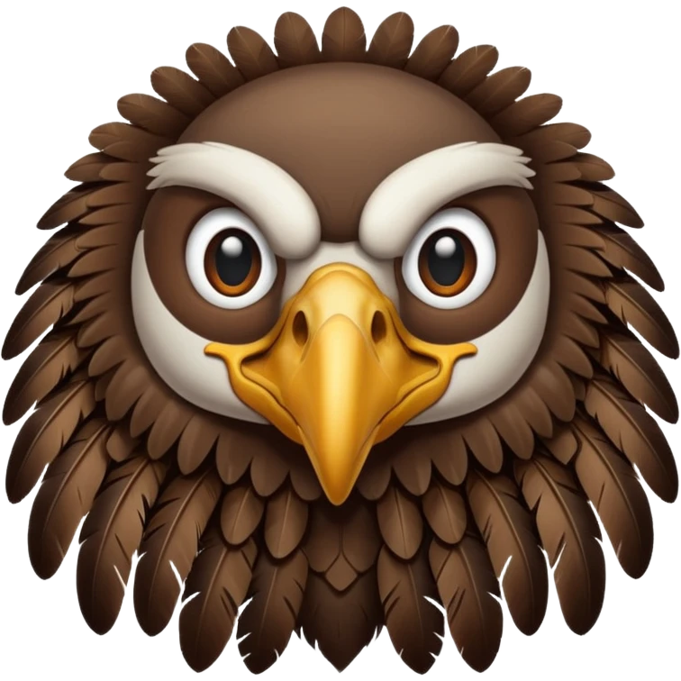 Vulture imitates eagle  emoji