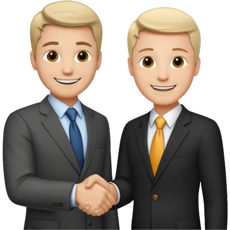 two men shaking hands emoji