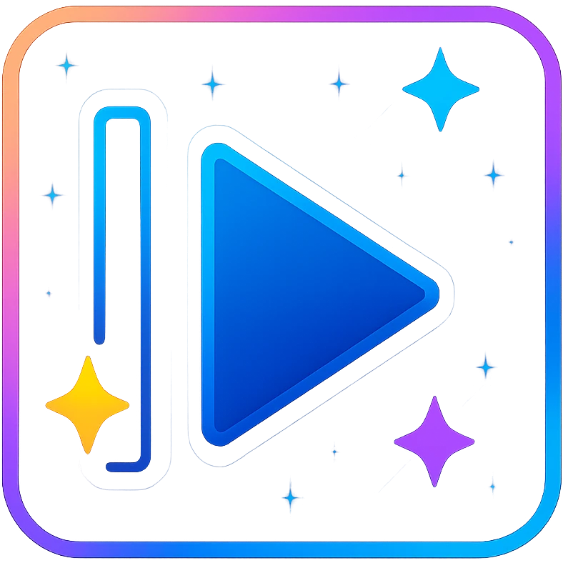 animated previous song icon with dark purple, blue, and black base, bright accents, complex gradients, stars, bright neon border, modern clean previous song symbol, subtle glowing and moving stars neon effects, sophisticated futuristic style emoji