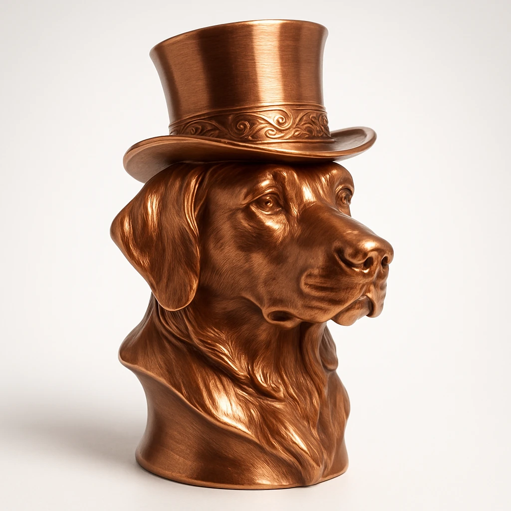 dog with tophat emoji