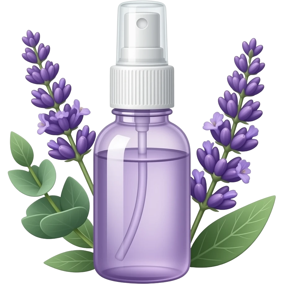 Lavender eucalyptus sleep spray bottle emoji