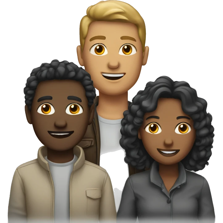 a group of four people emoji