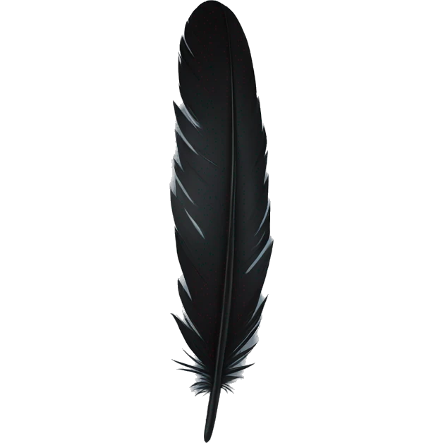 black feather emoji