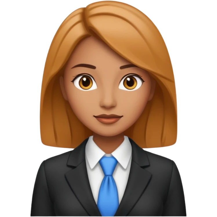 ceo woman confidently wears smart business attire emoji