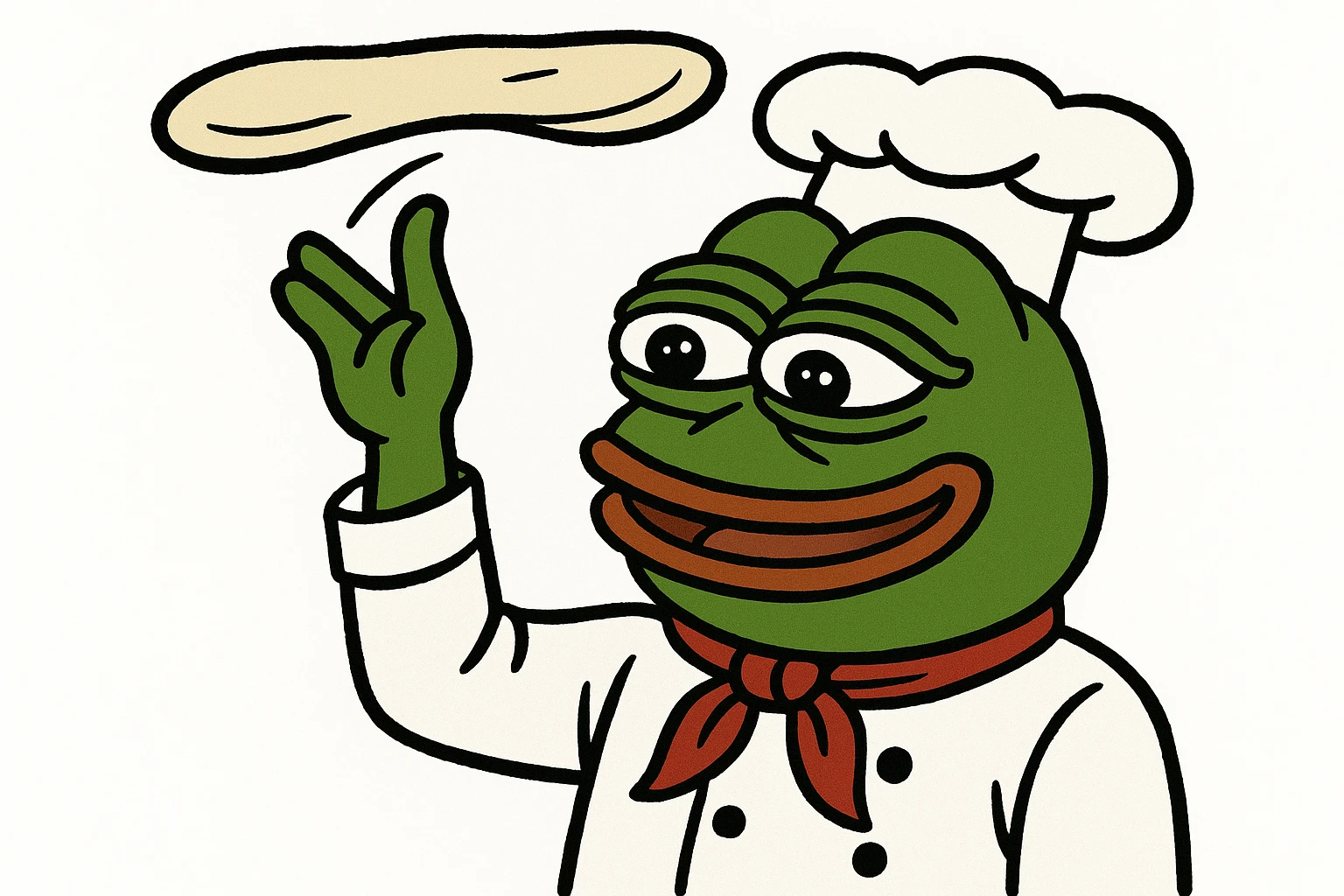 smiling Italian chef spinning pizza dough emoji