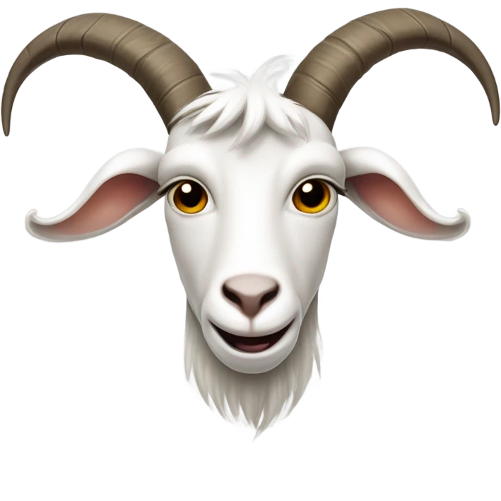 White goat head emoji