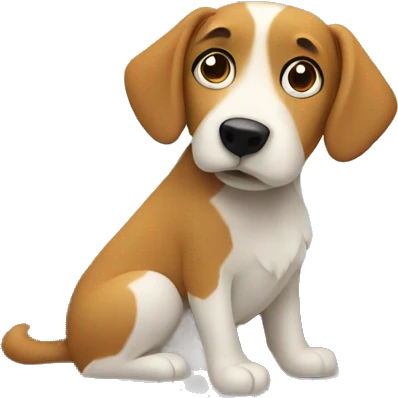 dog watching out a window emoji