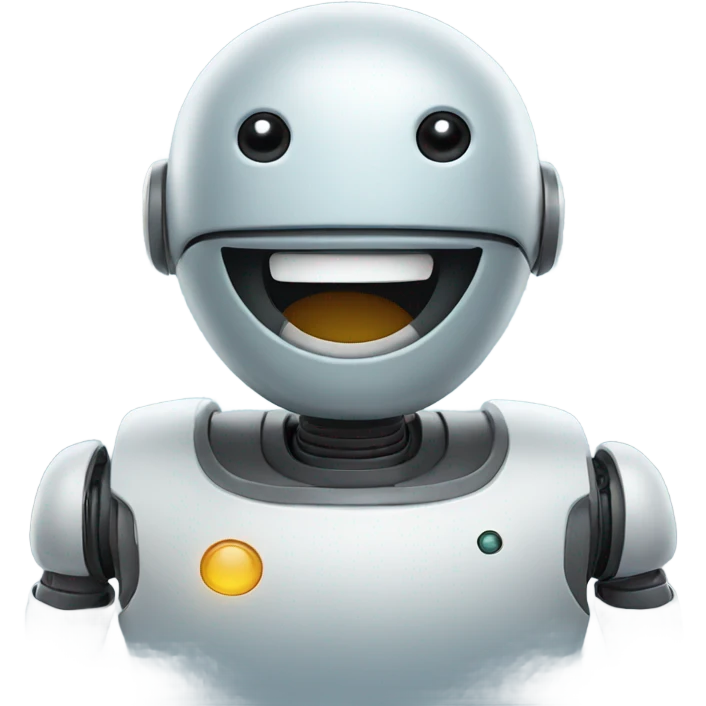 Happy robot emoji