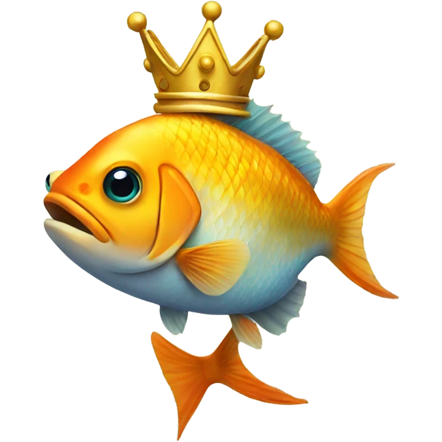 fish with a crown emoji