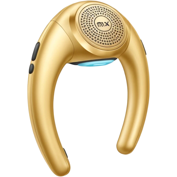 Gold icon of Max massager emoji