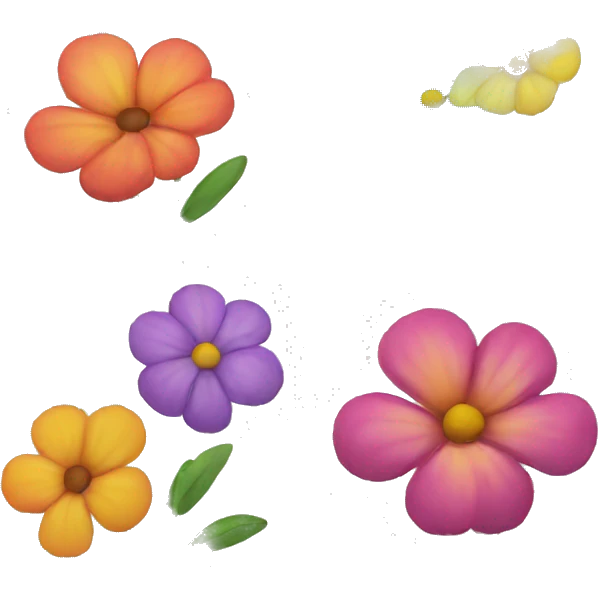 flower with different colors emoji