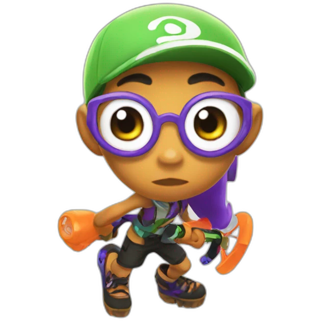 Splatoon inkling emoji