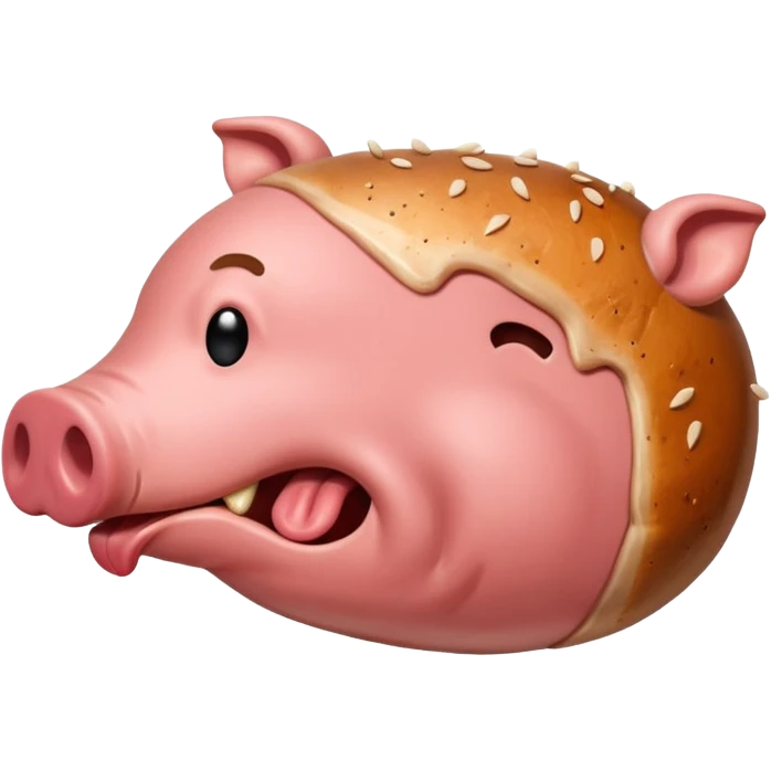 smelly pork steak, rotten emoji