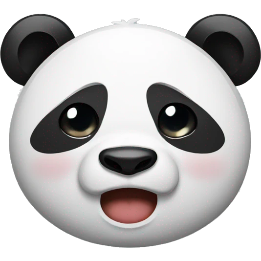 Panda crying emoji