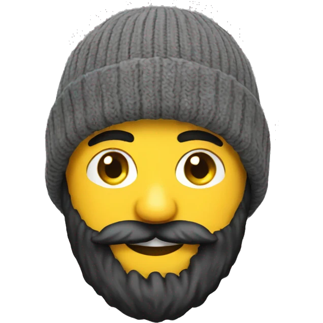 Beard beanie emoji
