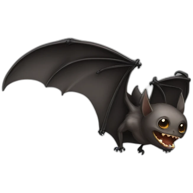 enormous bat emoji