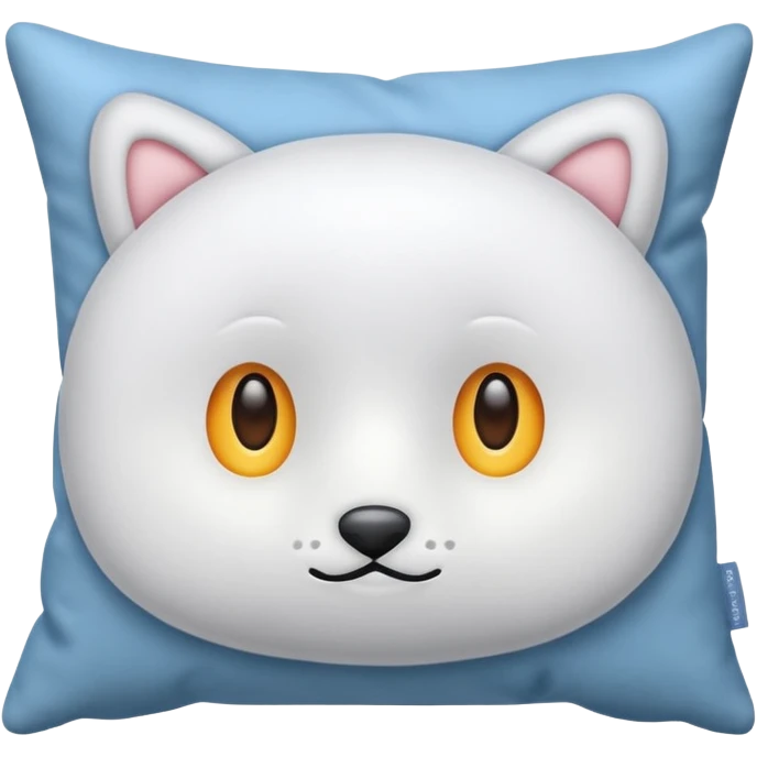 a hyperrealistic cushion-pillow  emoji