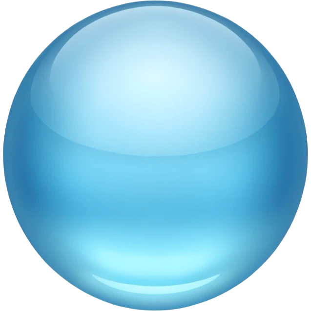 ice-blue sphere emoji