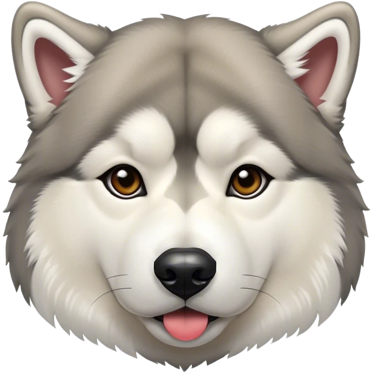 Alaskan Malamute white heets emoji