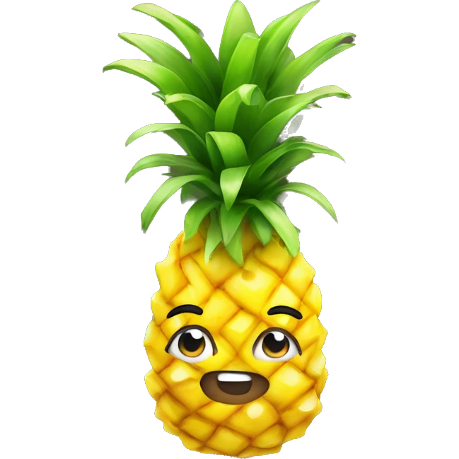Ananas met een strik emoji