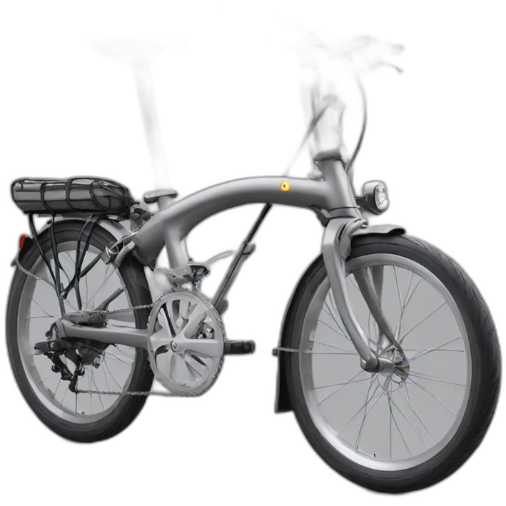 Titanium Brompton bike emoji