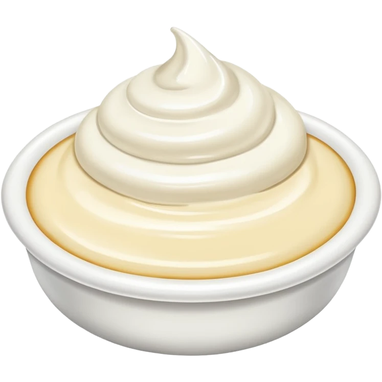 Cream without plate emoji