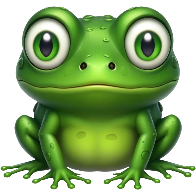 Creepy frog emoji