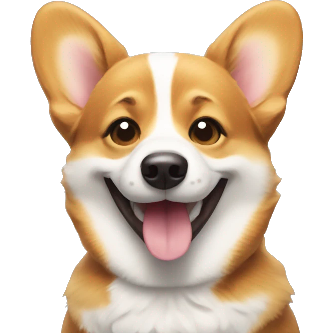 Corgi dog smile emoji