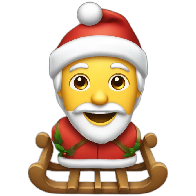 christmas sled emoji