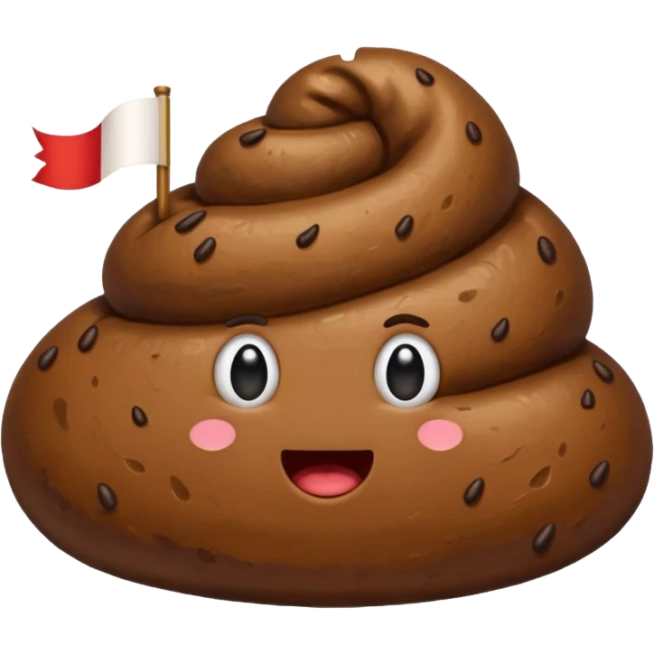 Indonesia flag poop in the mid emoji