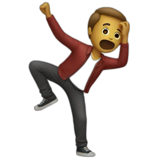 homme qui dab emoji