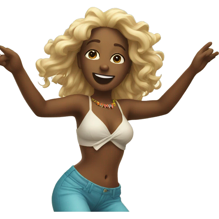 dancing in the beach emoji