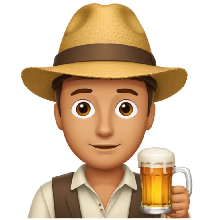 man and beer emoji