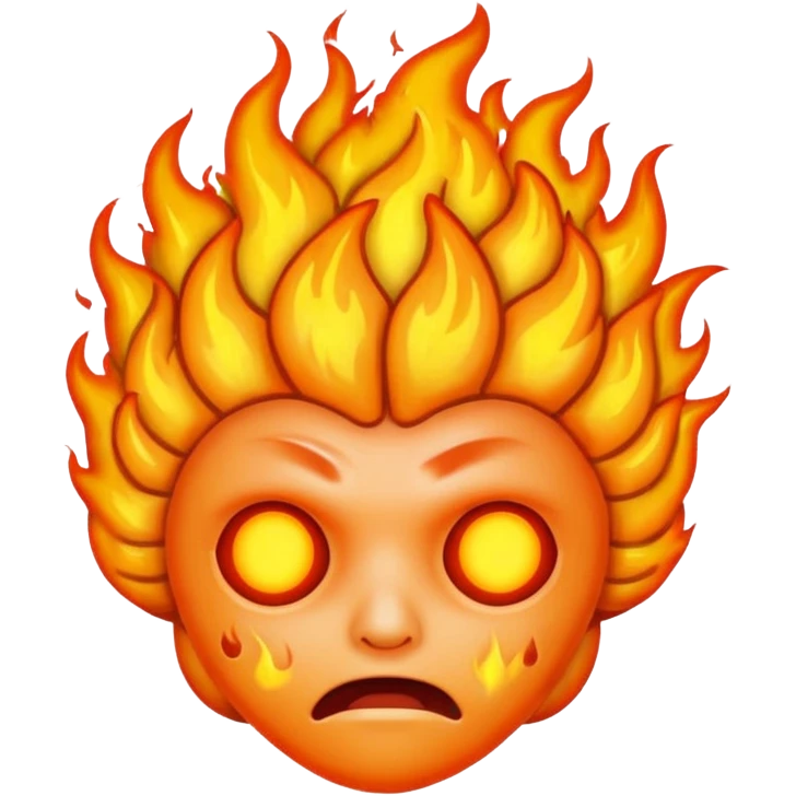 Brain on fire emoji