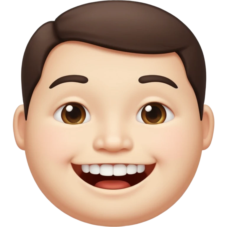 white tooth with chubby cheeks and a tiny smile emoji
