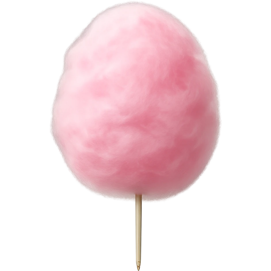 pink cotton candy emoji
