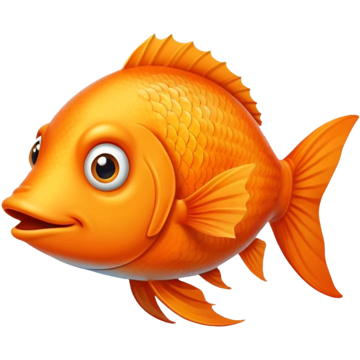 The Derpy looking fish looking to the right emoji