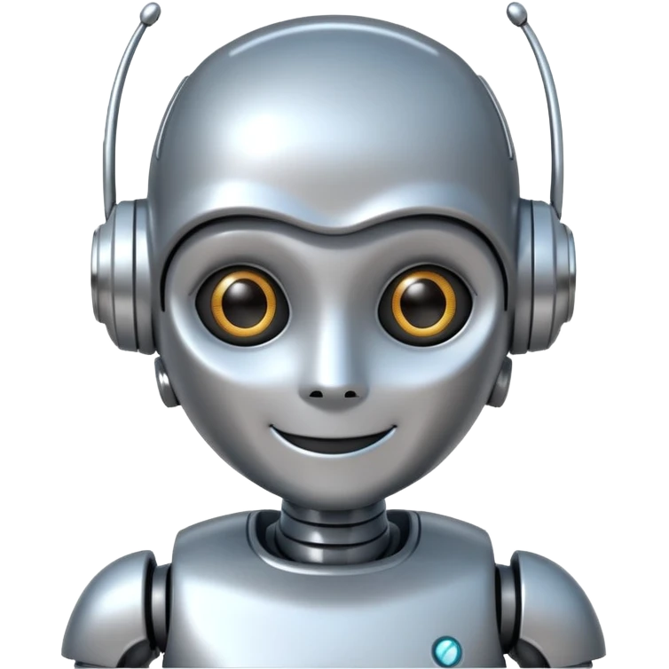 Cute Robot assistant emoji