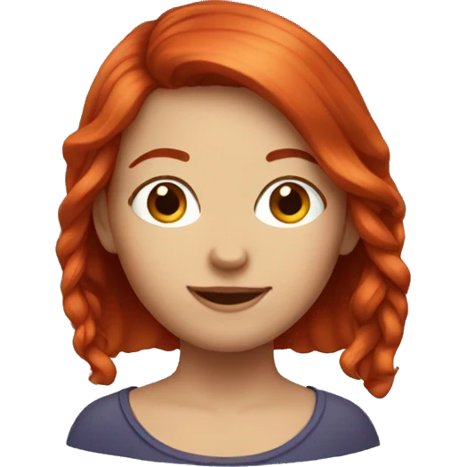 Red hair girl emoji