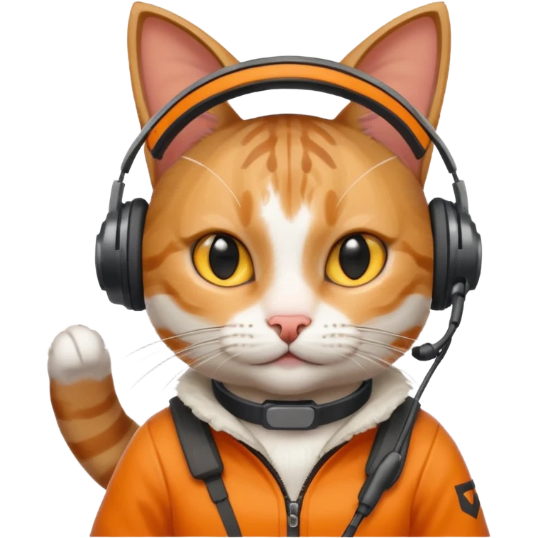 A cat playing fortnite emoji