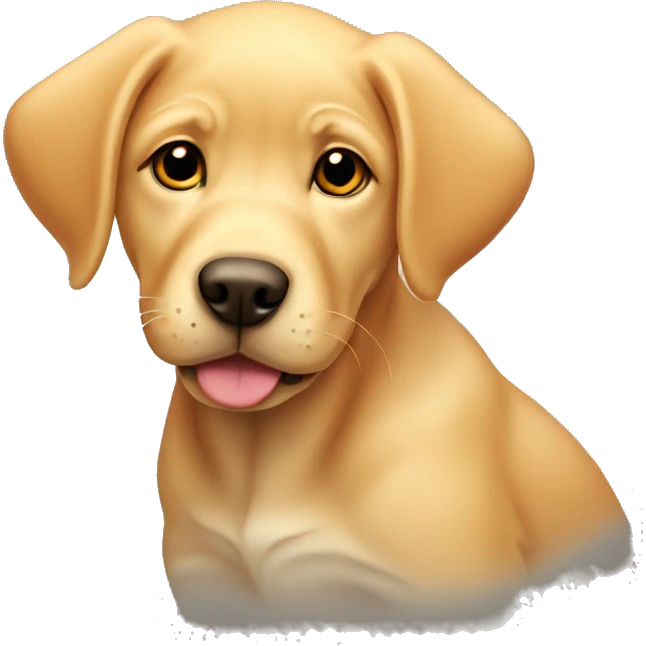Red/yellow Labrador puppy  emoji