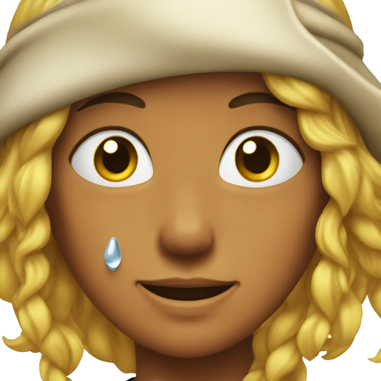 a pirate woman's face with Tears of Joy emoji