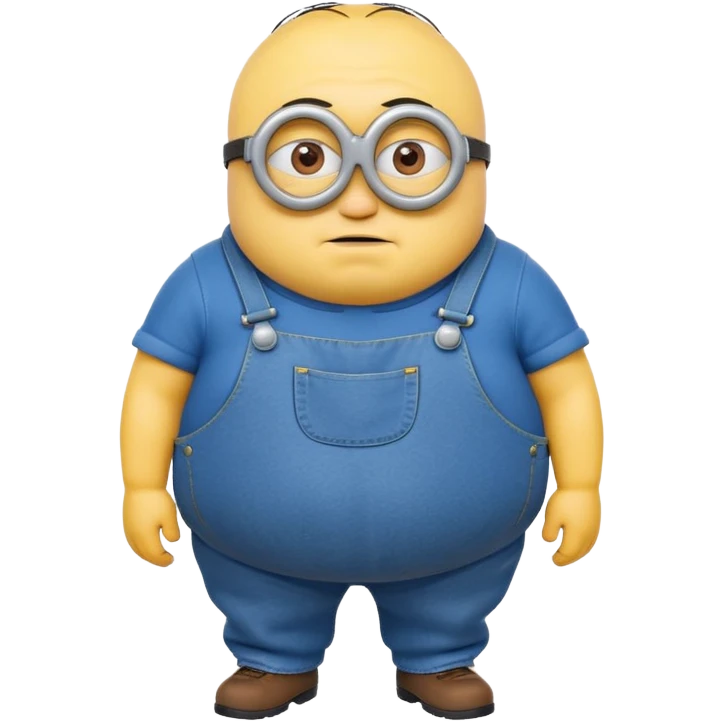 fat lazy minion emoji