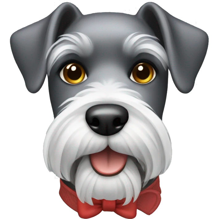 Mini schnauzer dog emoji
