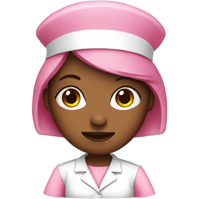 a pink nurse emoji emoji