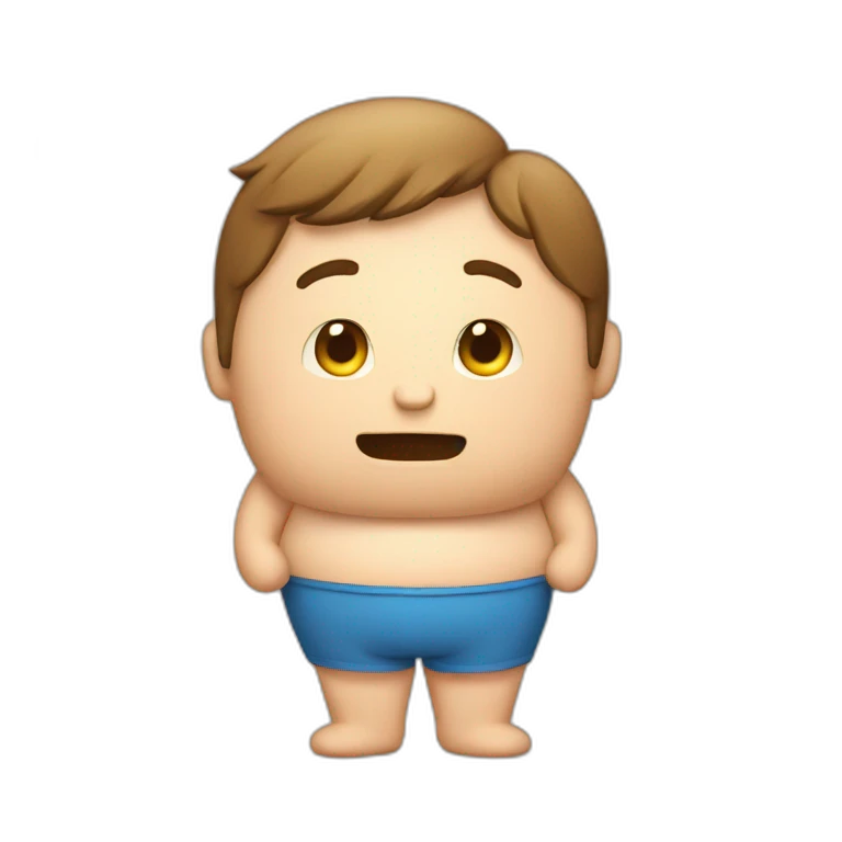 A person trying to lose fat emoji
